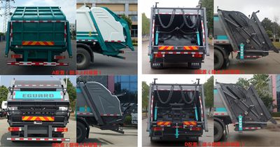 Hejia  HJK5180ZYS5JF Compressed garbage truck