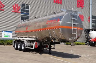 Tongyada  CTY9406GRYL41 Aluminum alloy flammable liquid tank transport semi-trailer