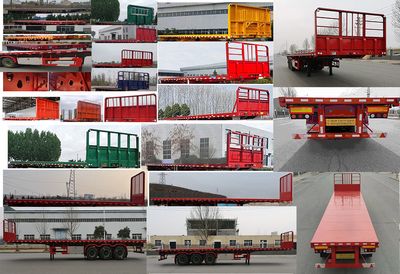 Huatai Zhaotong brand automobiles AZT9400TPB Flat transport semi-trailer