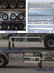 Shengrun  SKW9406GYYA Aluminum alloy oil transport semi-trailer