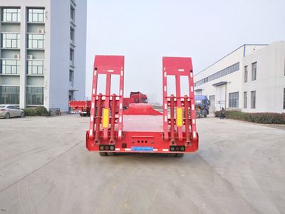 Zhongyuntong brand automobiles JZJ9402TDP Low flatbed semi-trailer