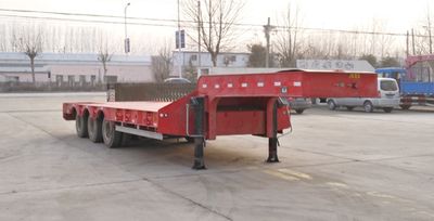 Zhongyuntong brand automobiles JZJ9402TDP Low flatbed semi-trailer