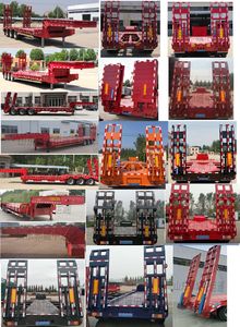 Zhongyuntong brand automobiles JZJ9402TDP Low flatbed semi-trailer