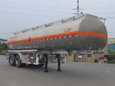 Luping Machinery LPC9292GYYS Aluminum alloy oil transport semi-trailer