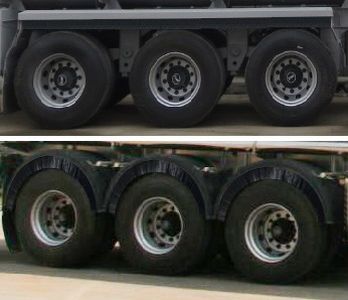 Special transport  DTA9400GFL Low density powder material transportation semi-trailer