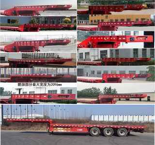 Zhongyu Wosheng  SMD9400TDP Low flatbed semi-trailer