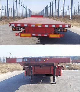 Zhongyu Wosheng  SMD9400TDP Low flatbed semi-trailer