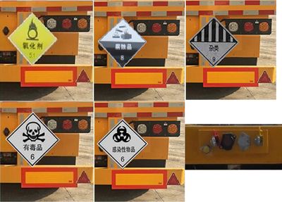 Special transport  DTA9405TWY Transport semi-trailer of dangerous goods tank frame