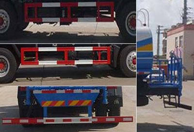 Huatong brand automobiles HCQ5162GPSDFA watering lorry 