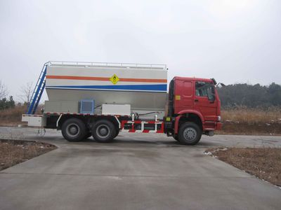 Three axle license plate car CSH5252THA On site mixed loading ammonium oil explosive truck