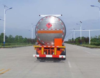 Jianghuai Yangtian  CXQ9400GRYD Aluminum alloy flammable liquid tank transport semi-trailer