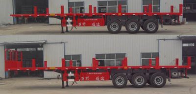 Qiqiang  JTD9400P Flat semi-trailer