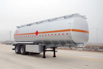 Qixing  QXC9353GYY Aluminum alloy oil transport semi-trailer