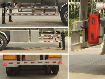 Hua Wei Chi Le  SGZ9408GYYD Aluminum alloy oil transport semi-trailer