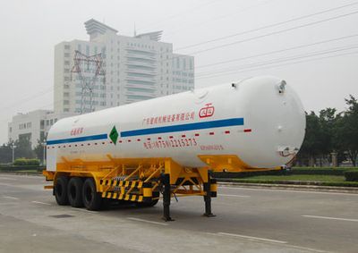 Jiuyuan  KP9409GDY Low temperature liquid transport semi-trailer