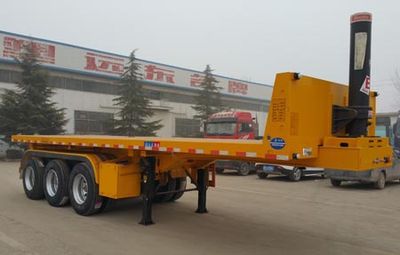 Jinyue  LYD9404ZZXP Flat dump semi-trailer