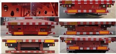 Yanzhao Chunhui  HHC9330TDP Low flatbed semi-trailer