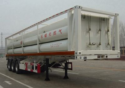 Jingyanggang  SFL9400GGY Hydraulic sub station high-pressure gas long pipe semi-trailer