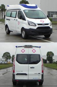 Jiangling Quanshun brand automobiles JX5036XJHZK ambulance