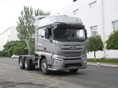 Jiefang Automobile CA4250P77K25T1E5 Flat head diesel semi-trailer tractor