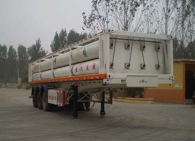 Polong  SJL9360GGY Hydraulic sub station high-pressure gas long pipe semi-trailer