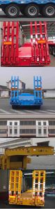 Tonghua  THT9401TDPA Low flatbed semi-trailer