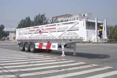 Baohuan  HDS9362GGY Hydraulic sub station high-pressure gas long pipe semi-trailer