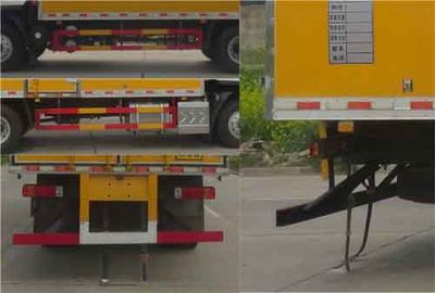 Huatong brand automobiles HCQ5187XRYLZ6 Flammable liquid box transport vehicle