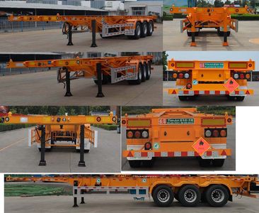 Tianjun Dejin brand automobiles TJV9400TWYM Transport semi-trailer of dangerous goods tank frame