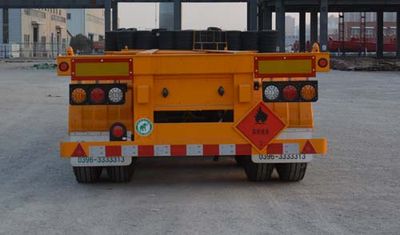 Tianjun Dejin brand automobiles TJV9400TWYM Transport semi-trailer of dangerous goods tank frame