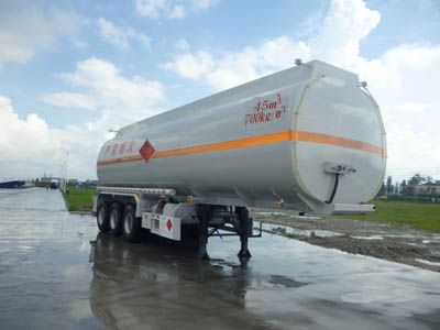 CIMC ZJV9406GRYSZ Flammable liquid tank transport semi-trailer