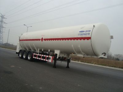 Chart  CTZ9370GDY Low temperature liquid transport semi-trailer