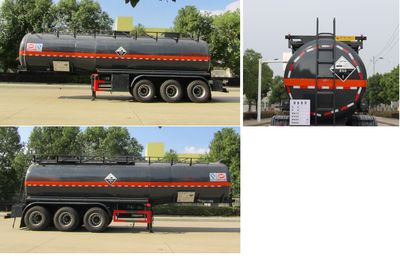 Zhongqi Liwei brand automobiles HLW9402GFWA Tank transport semi-trailer for corrosive substances