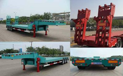 CIMC ZJV9400TDPHJA Low flatbed semi-trailer