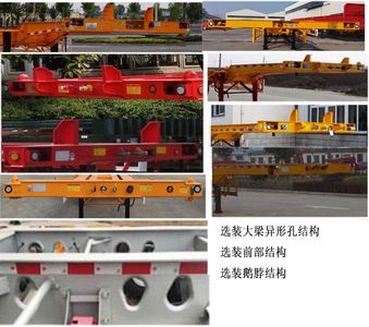 Guangke brand automobiles YGK9402TJZG Container transport semi-trailer