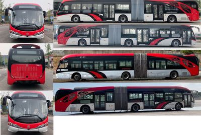 Guangtong Automobile GTQ6186BEVB30 Pure electric articulated low entry city buses