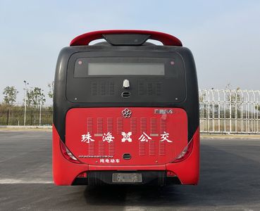 Guangtong Automobile GTQ6186BEVB30 Pure electric articulated low entry city buses