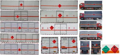 Dali  DLQ5183XRQCA6 Flammable gas box transport vehicle