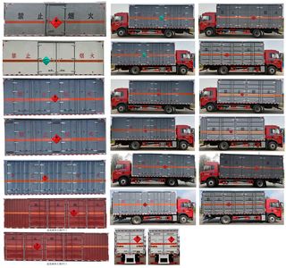 Dali  DLQ5183XRQCA6 Flammable gas box transport vehicle