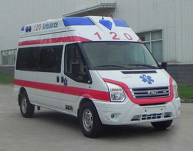 Jiangling Quanshun brand automobiles JX5049XJHMKA ambulance