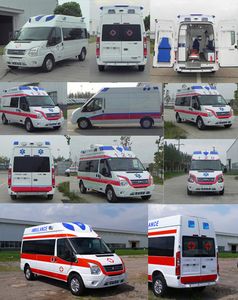 Jiangling Quanshun brand automobiles JX5049XJHMKA ambulance