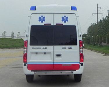 Jiangling Quanshun brand automobiles JX5049XJHMKA ambulance