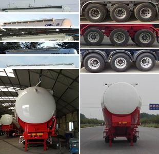 Lingyu  CLY9401GFL3 Low density powder material transportation semi-trailer