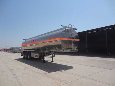 Zhengkang Hongtai brand automobiles HHT9407GRYA Aluminum alloy flammable liquid tank transport semi-trailer