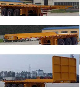 Zhongji Huashuo brand automobiles XHS9403ZZXP Flat dump semi-trailer