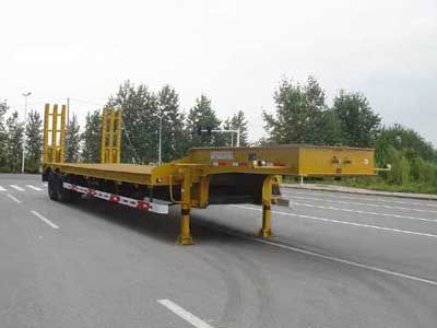 CIMC ZJV9283TD Low flatbed semi-trailer