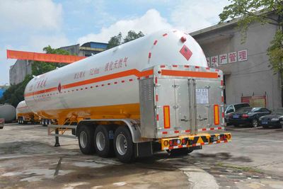 Jiuyuan  KP9408GDYTA Low temperature liquid transport semi-trailer