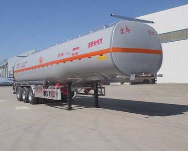 Zhengkang Hongtai brand automobiles HHT9405GRYB Aluminum alloy flammable liquid tank transport semi-trailer