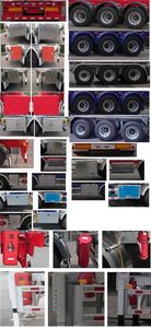 Tonghua  THT9402GRYH Flammable liquid tank transport semi-trailer