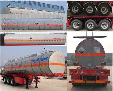 Zhengkang Hongtai brand automobiles HHT9402GFWA Tank transport semi-trailer for corrosive substances